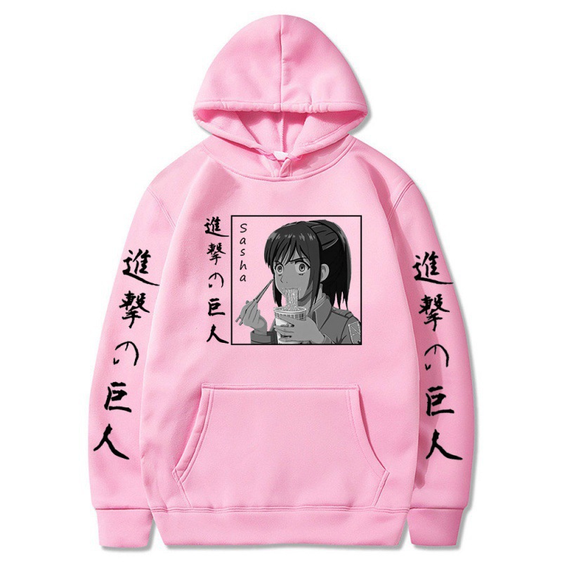 Attack on Titan Series Fleece-Lined Oversized Couple's Hooded Sweatshirts - EE578-L22