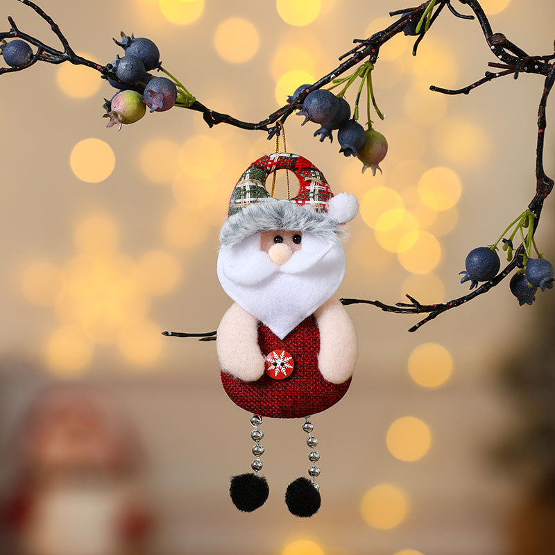 Dancing Santa Claus Fabric Ornament Snowman Reindeer Bear Cute Style For Christmas Tree Decorations Christmas Decorations And Christmas Gifts