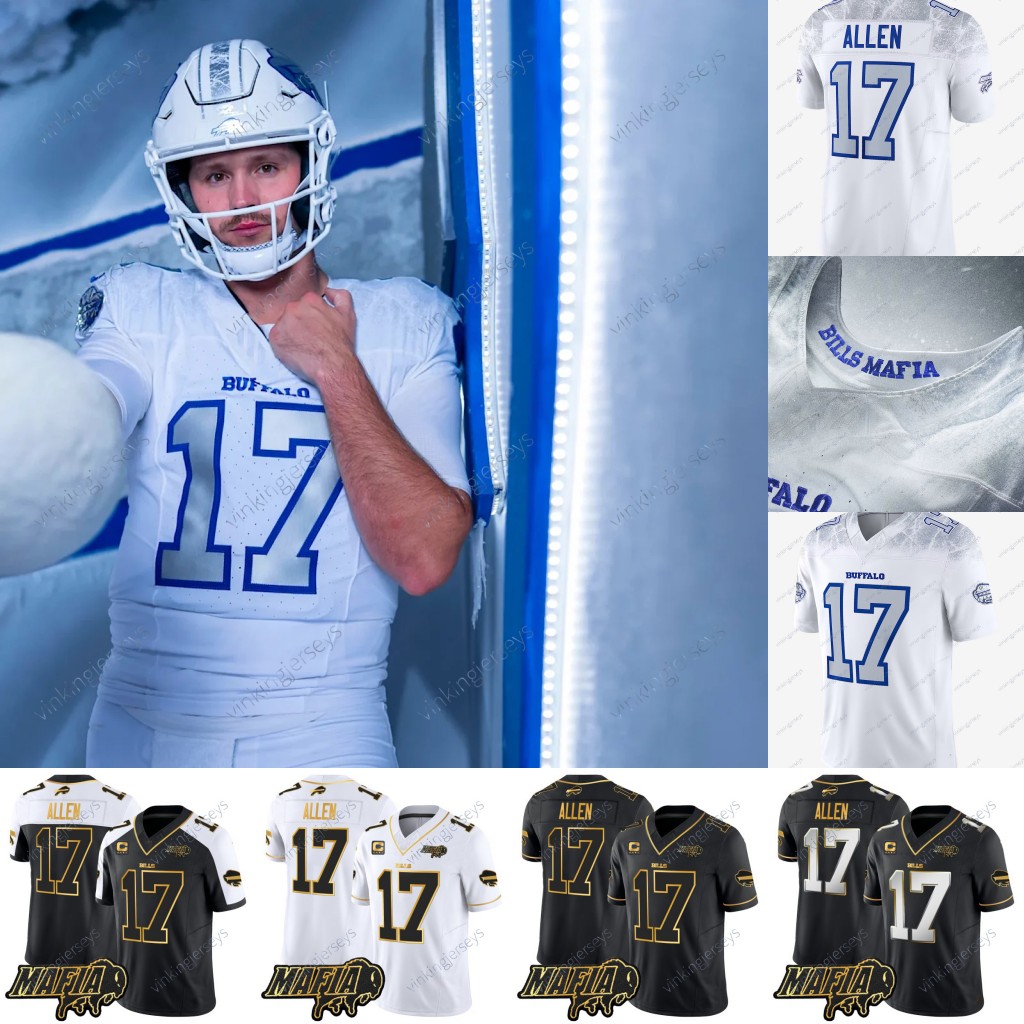 Josh Allen Billsss Rivalries Collection Jerseys Stefon Diggs Von Miller Dawson Knox Gabriel Davis Tre'Davious White Micah Hyde Kaiir Elam Poyer Tyler Bass custom