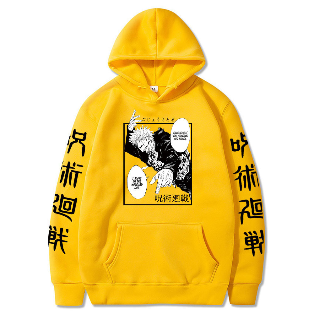 New Jujutsu Kaisen Anime Print Fleece Hoodie for Men and Women - EE755-A33