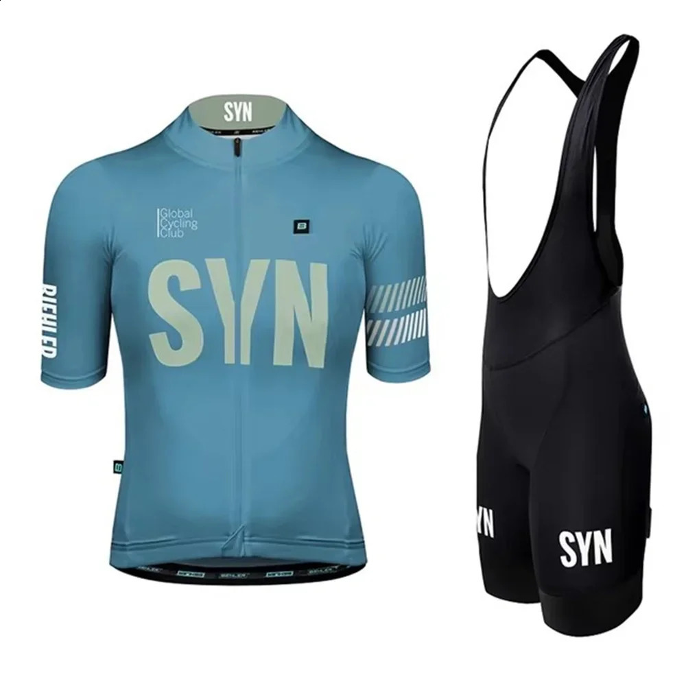Summer SYN Team Cycling Set Women SYNDICATE Short sleeve Jersey and Bib Shorts Pro Race Bicycle Clothing Suit 250829