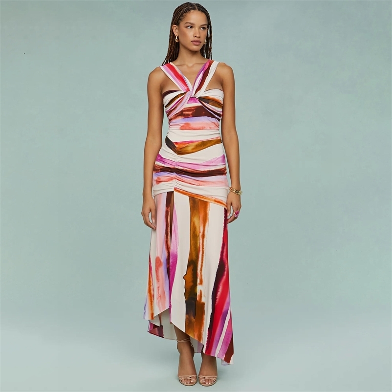 2Pcs Striped Swimsuit With Long Skirt Sexy Women Bikini Push Up Swimwear Halter Biquini Female Bathing Suit Slimming Beachwear 250829