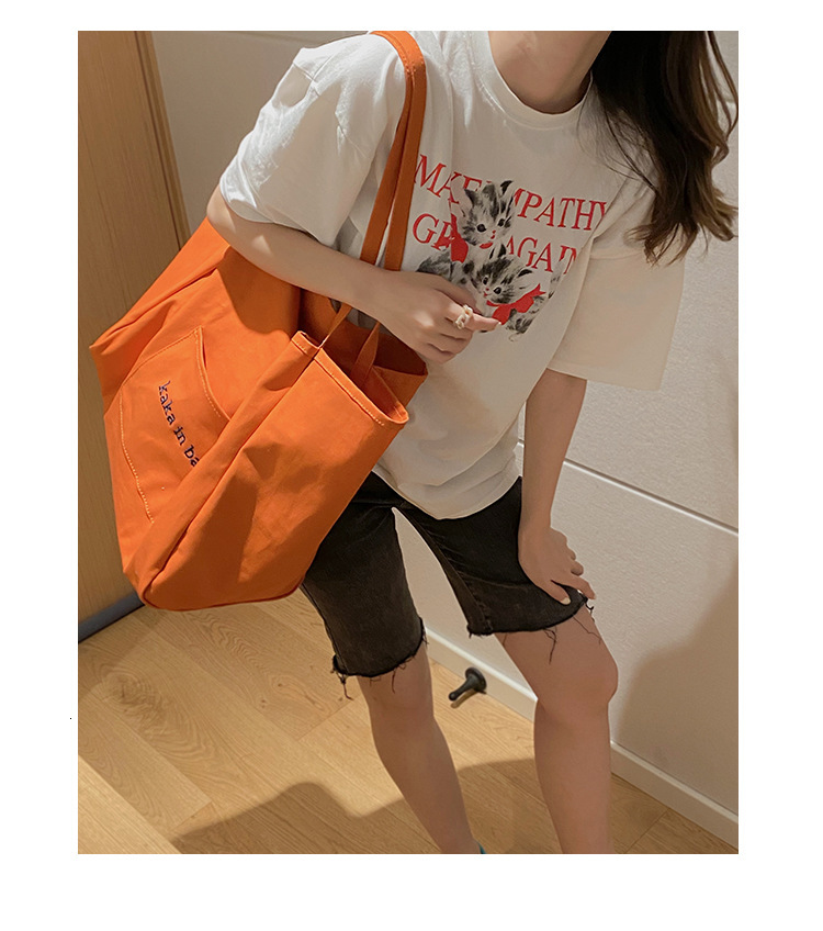 2025 autumn new women's casual simple niche canvas bag fashion handbag large capacity designer canvas bag women's bag shoulder bag