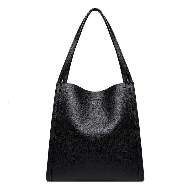 High Quality Soft Leather Women's Designer Solid Color Women Shoulder Bag Large Capacity Shopping Handbag Wallet