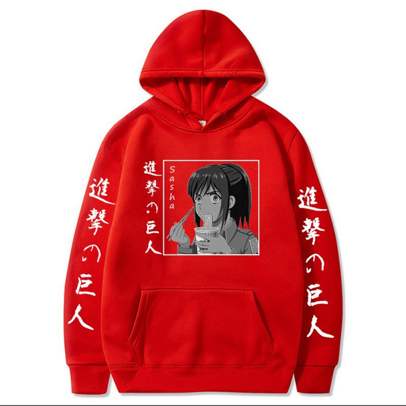 Attack on Titan Series Fleece-Lined Oversized Couple's Hooded Sweatshirts - EE578-L22