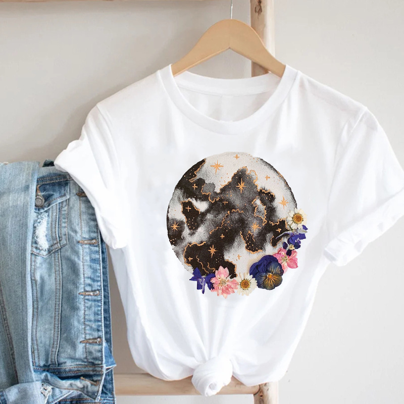New Arrival Women's Top Wine Glass T-Shirt Plus Size Letter Print Summer T-Shirt - ZJ0367-A33