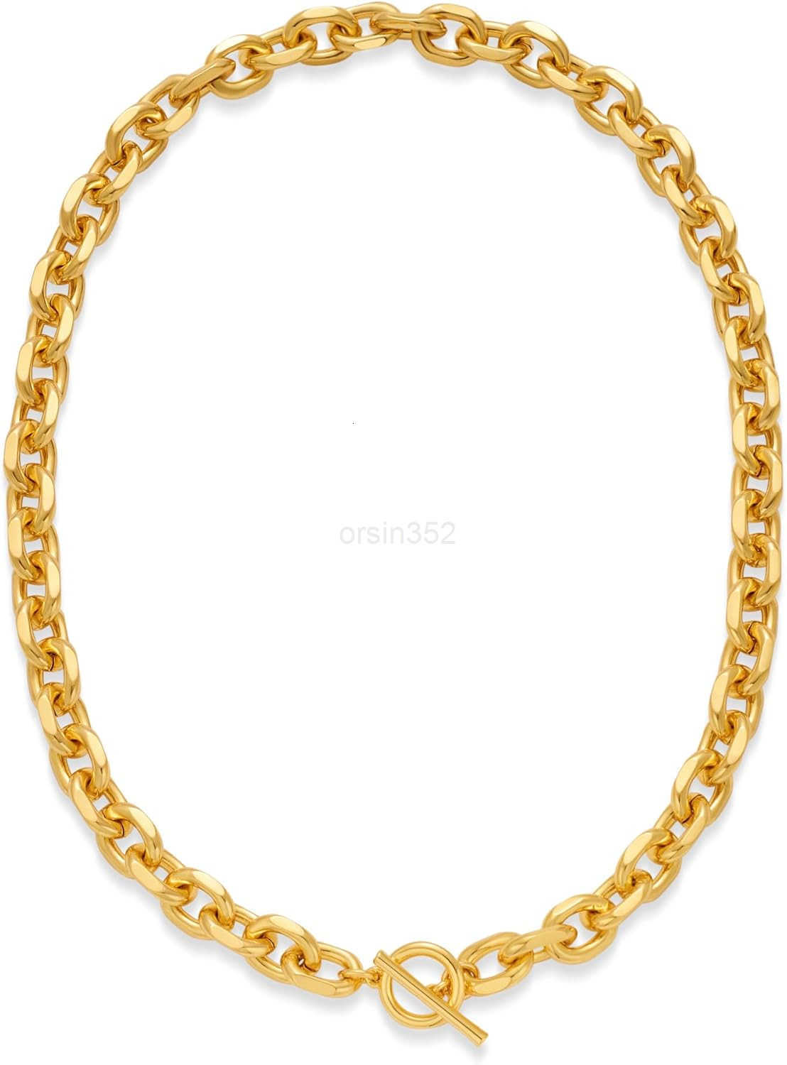 Gold Necklaces For Women Chunky Necklaces Trendy Gold Link Chain Necklace Fashion Choker Necklace Women Jewelry Gift M250829