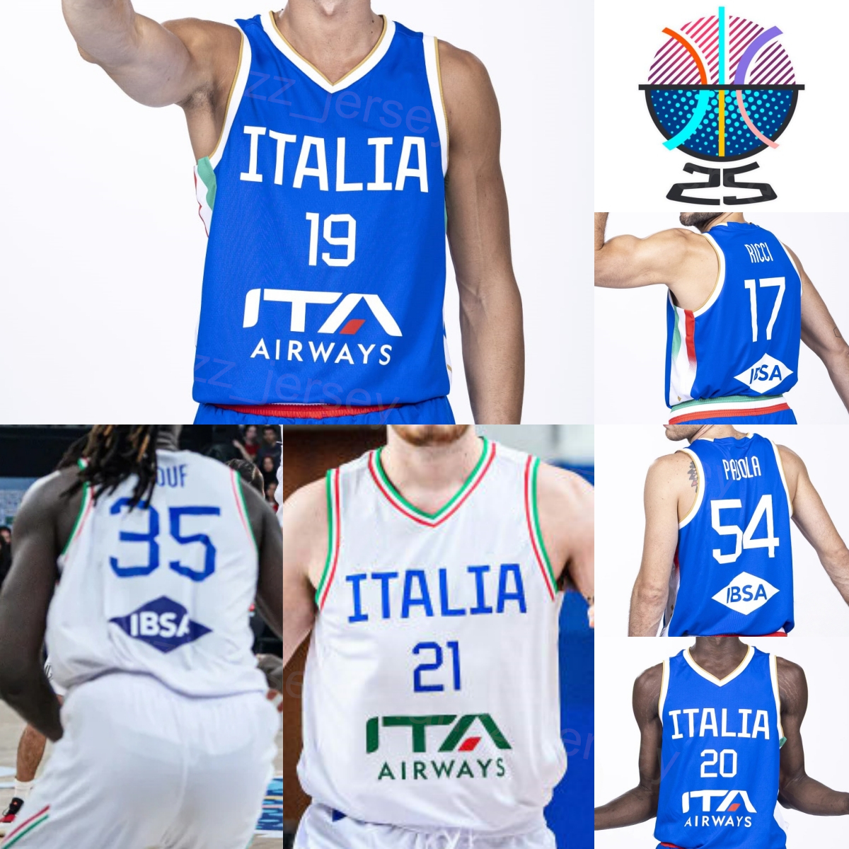 Print 25/26 Italy Basketball 33 Marco Spissu Jerseys EuroBasket Woman Man Kids 19 Gabriel Procida Saliou Niang Danilo Gallinari Darius Thompson Alessandro Pajola