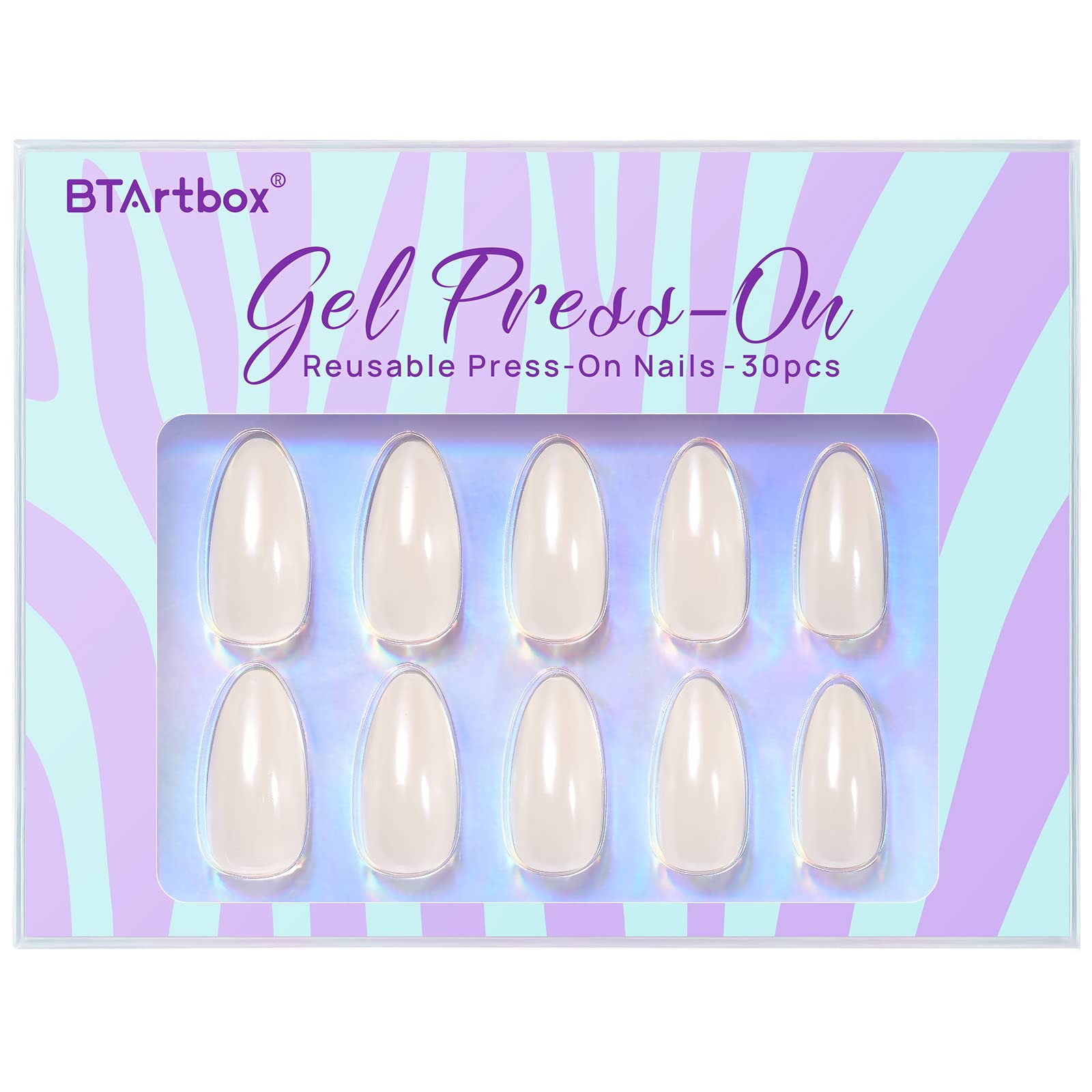 Smooth And Transparent Surface Pressing On Nails, Simple And Fashionable Designed Specifically For Girls And Women Suitable For Gift Giving