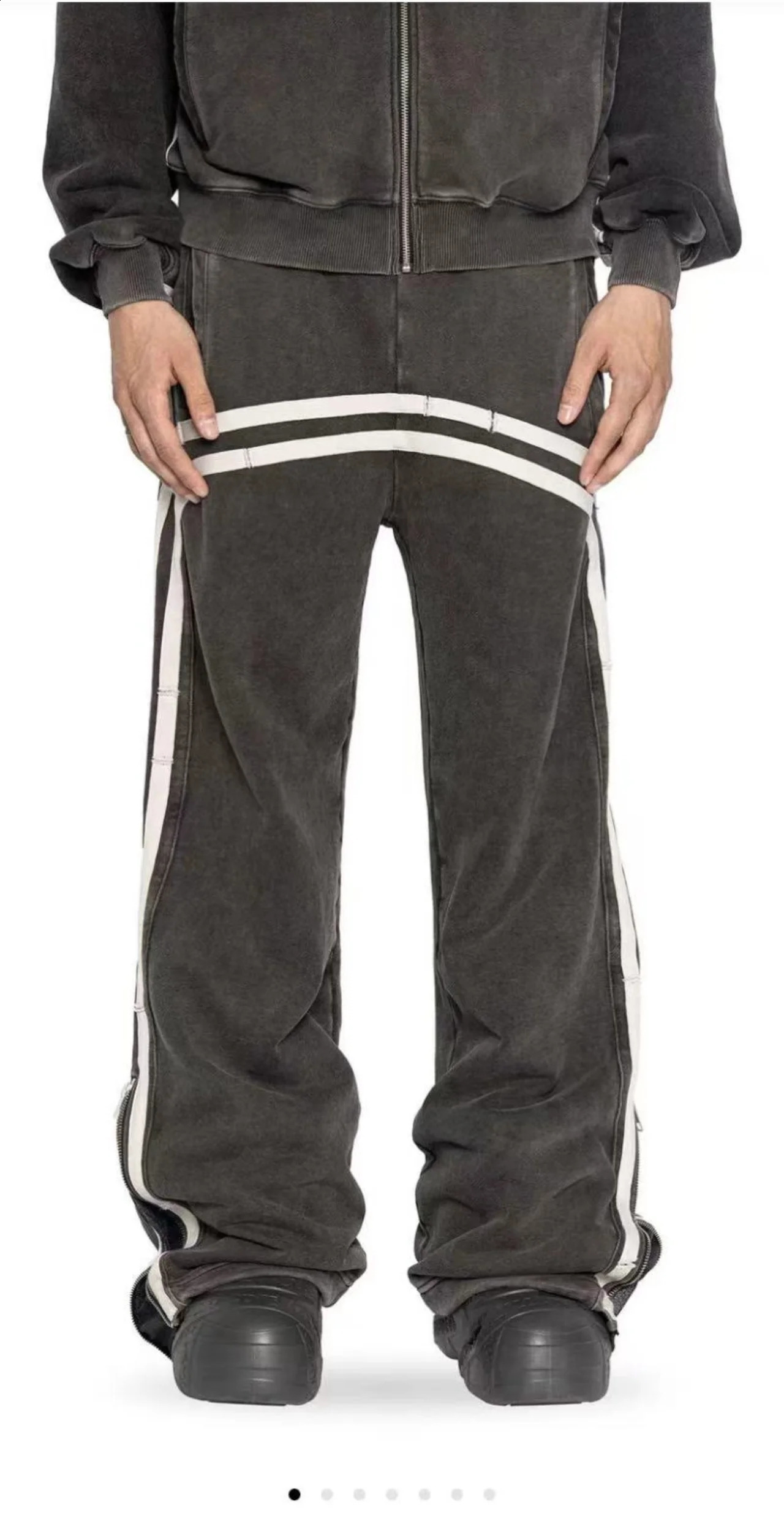 Y2K Baggy Pants Men Clothing Harajuku camouflage double Embroidered waist vintage Streetwear sports High waisted Wide Leg Pants250828