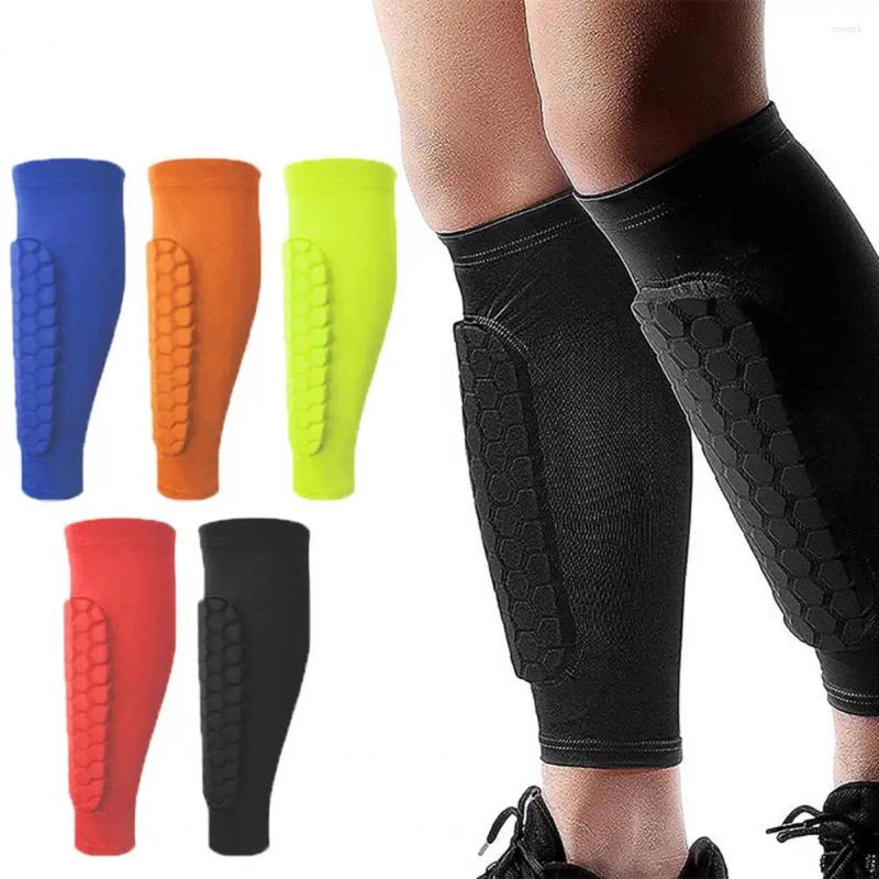 Knee Pads Soccer Shin Guard Sleeves Calf Compression Sleeve With Honeycomb Leg Protection Pad Kids And Adults Football Sports