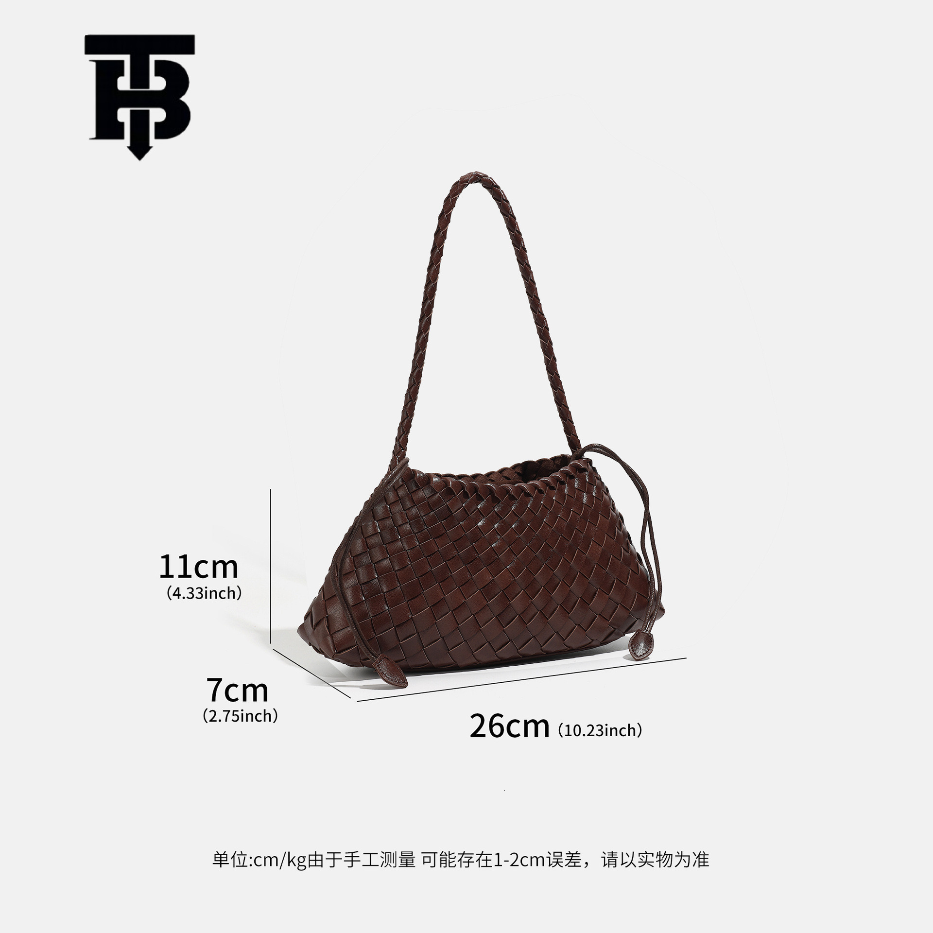 TB BHULAMTE Designer's Hand-woven Underarm Women's Bag 2025 New Luxury Bag, High-end Multi-functional Retro Handheld Shoulder Bag