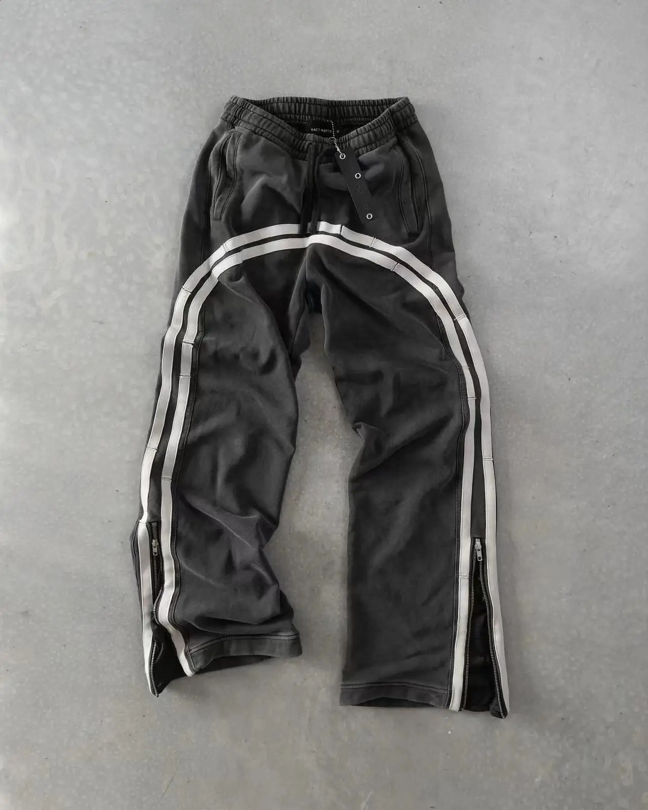 Y2K Baggy Pants Men Clothing Harajuku camouflage double Embroidered waist vintage Streetwear sports High waisted Wide Leg Pants250828