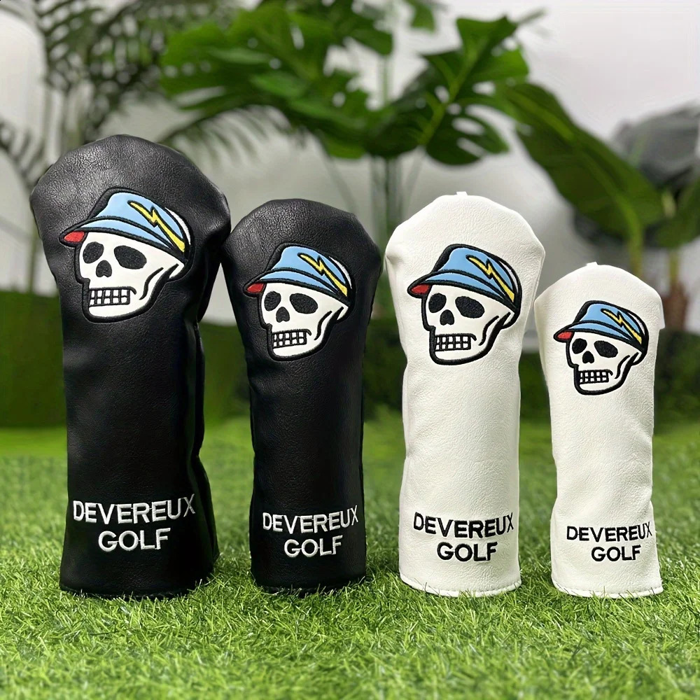 Golf Skull Club Head Covers For Driver Fairway Wood Covers Hybrid Golf Club Iron Head Covers Golf Accessories Golf Supplies 250829