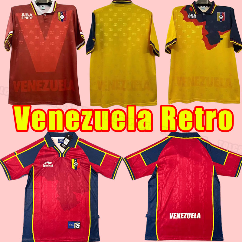 1998 2000 Venezuela Soccer Jersey National Team Football Shirt Men retro kits 98 00 red