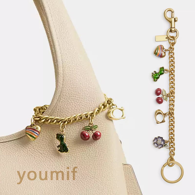 Key chain designer keychain wallet little dinosaur Spike Car keychains Stainless Steel Gold Plated designers keychaines of wallets women keyring Bag Charm