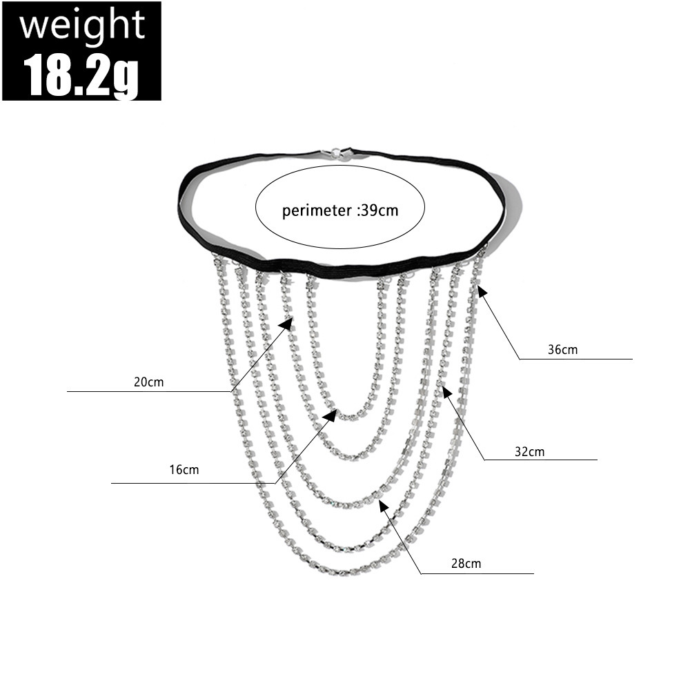 Fashion Accessories Waist Chain Belts Women's Gold Sexy Multi-Chain Thigh Chains: Diamond Multi-Layer Bead-Clip Body Chains & Bold Sexy Lace Elas