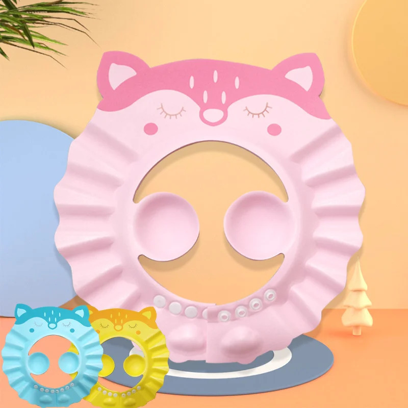 Baby Shower Cap Child Shampoo Bath Shower Protective Headcover Adjustable Shampoo Cap Child Protection Ear Eye Safety 250829