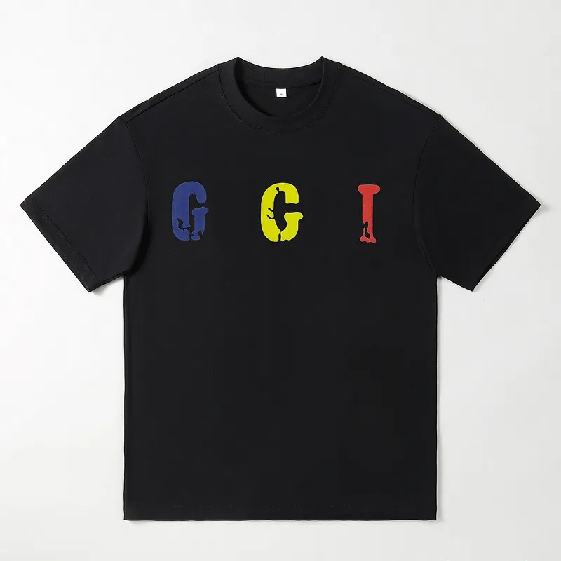 Designer Men s T-shirt 3D Letters Classic Europe an and American popularity Monogrammed Male Fem ale Shirts Cotton Casual#999
