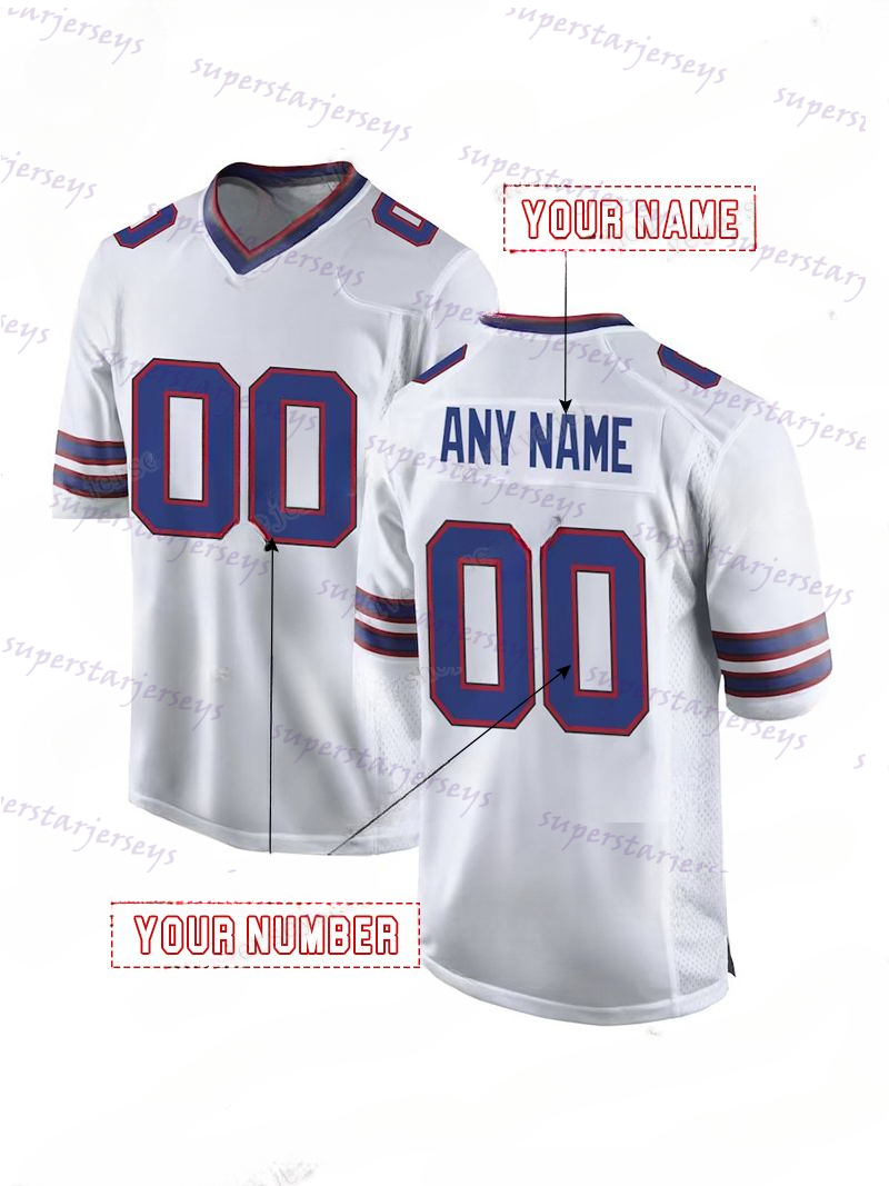 Customize Josh 17 Allen 2025 Rivalries Football Jersey Joey Bosa Gabriel Davis Miller James Cook Terrel Bernard Rasul Douglas Dawson