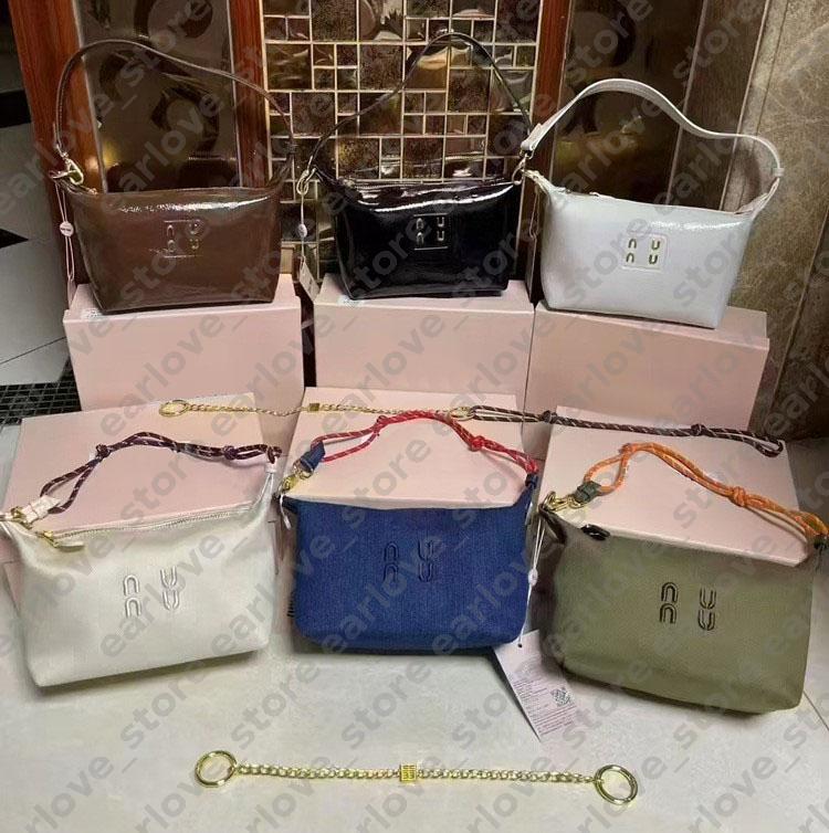 Canvas Lunch Case Handbag Women Designer Hobo Shoulder Bags Crossbody Chain Woman Bag Luxury Lunch Box Underarm Hobos