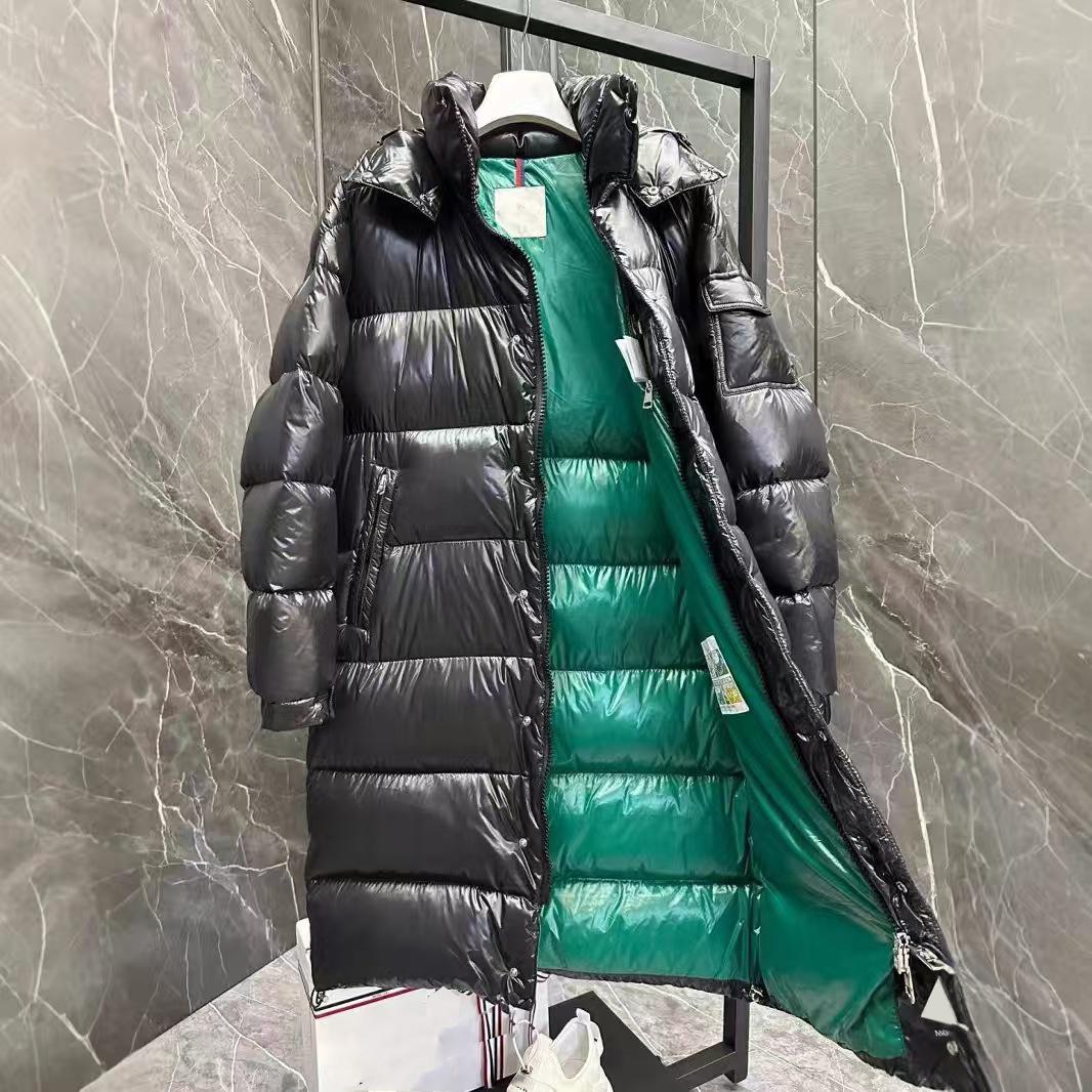 Designer Downs Mens Jackets Long Wind Coats Puffer Jacket Winter Coat Hooded Pocket Budge Outwears Man Tops Windbreaker Asian Size S-3XL