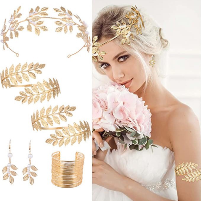 Jewelry Sets Luxury Wedding Jewellery Suite Featuring Golden Accent Pearls Perfectly Complementing Any Formal Outfit