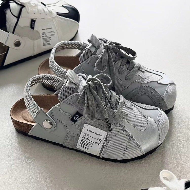 Free shipping designer slippers Thick bottom height increasing niche sports leisure versatile French style cooldown