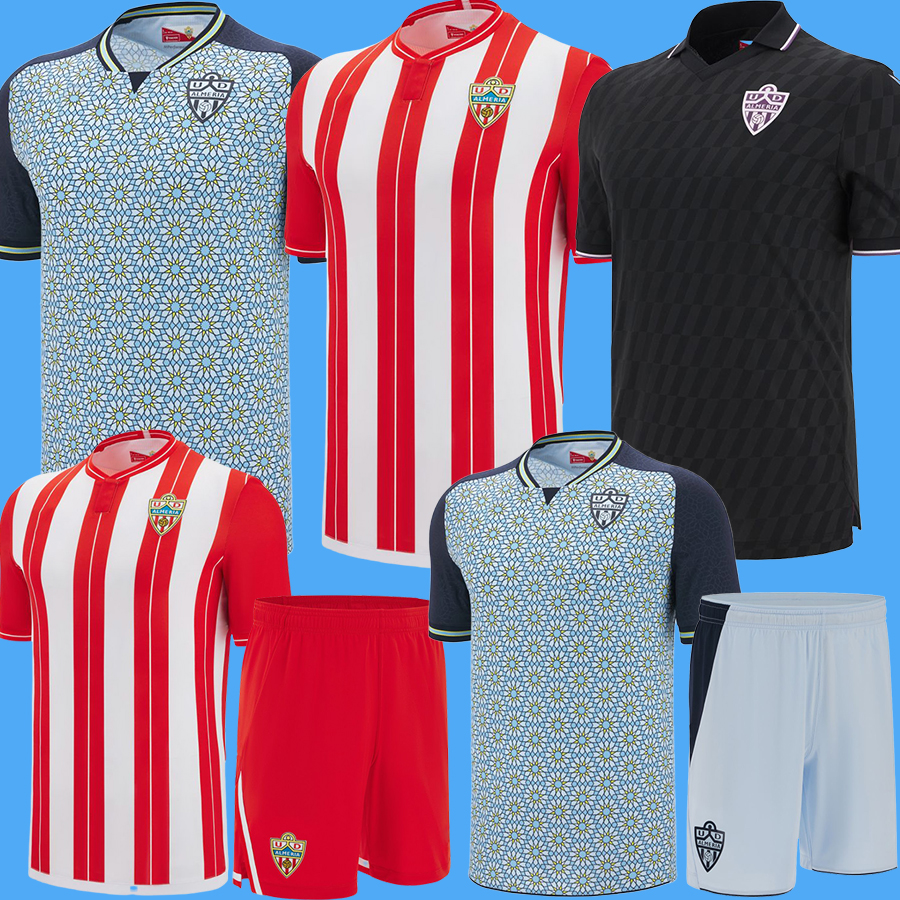 25 26 UD ALMERIA Soccer Jerseys SADIQ #9 DYEGO SOUSA #11 Away 2025 2026 Football Shirt Kit SAMU #30 Maillots De Foot AKIEME #15 JUAN VILLAR #7 Almeria Camiseta Equipacion