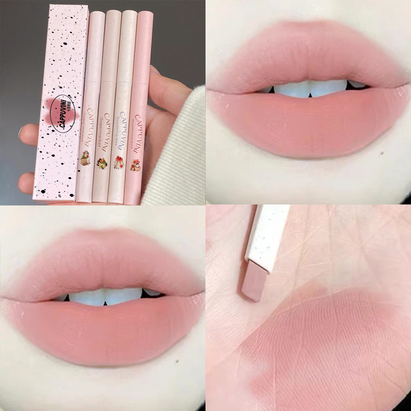 5Colors CAPPUVINI Liner Outline Lips Waterproof Lip Pencil Lipstick Pen Lasting Lip Gloss Makeup 0.4g X250716