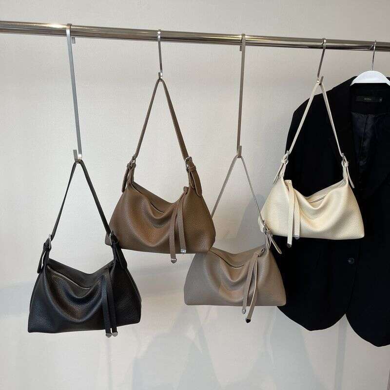 2024 New Large Capacity Women's Commuting Pillow Niche Tote Bag, French Minimalist Single Shoulder Crossbody Bag