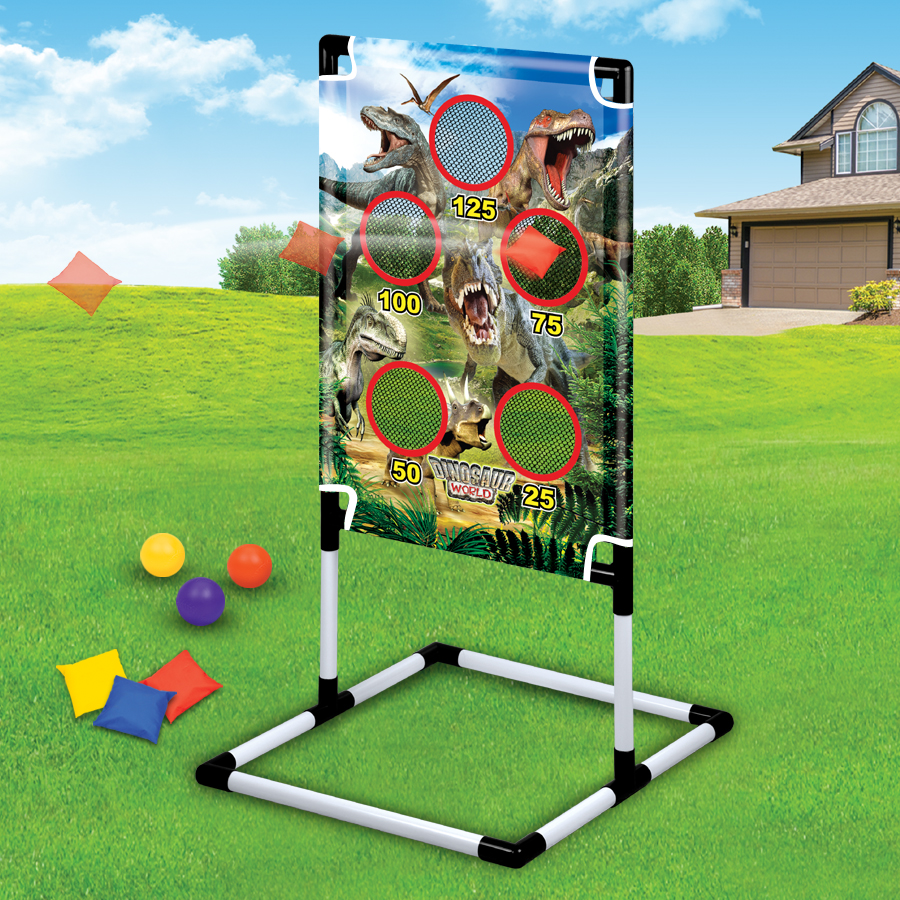 Dino Freestanding Punching Bag Set with Gloves, Adjustable Height Boxing Toy for Boys, Kids Animal Theme Punch Bag for Indoor Outdoor Training Gift