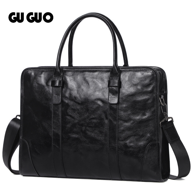 Free Shipping New Designer Bag 2025 New Genuine Leather Men's Handbag Top Layer Cowhide Men's Single Shoulder Crossbody Bag Fashion Briefcas