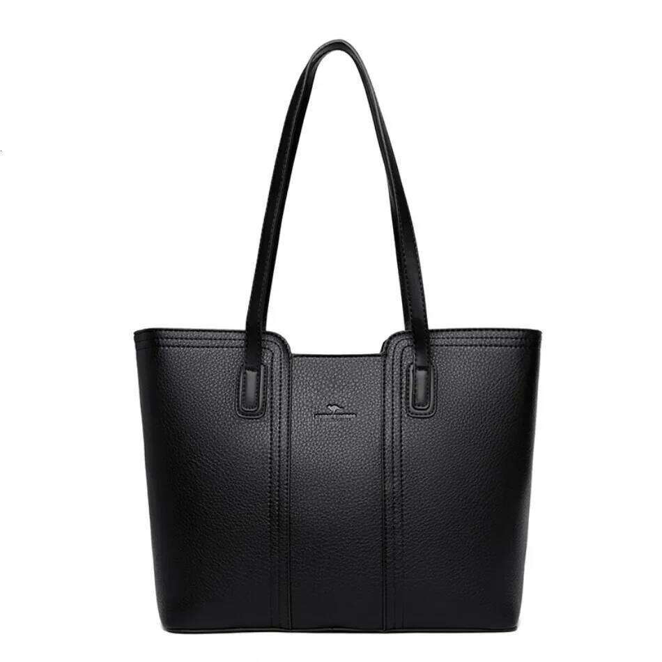 Genuine Brand Bags Designer High Quality Soft Leather Large Women 2024 Shoulder Bag Handbag Shopping Messenger