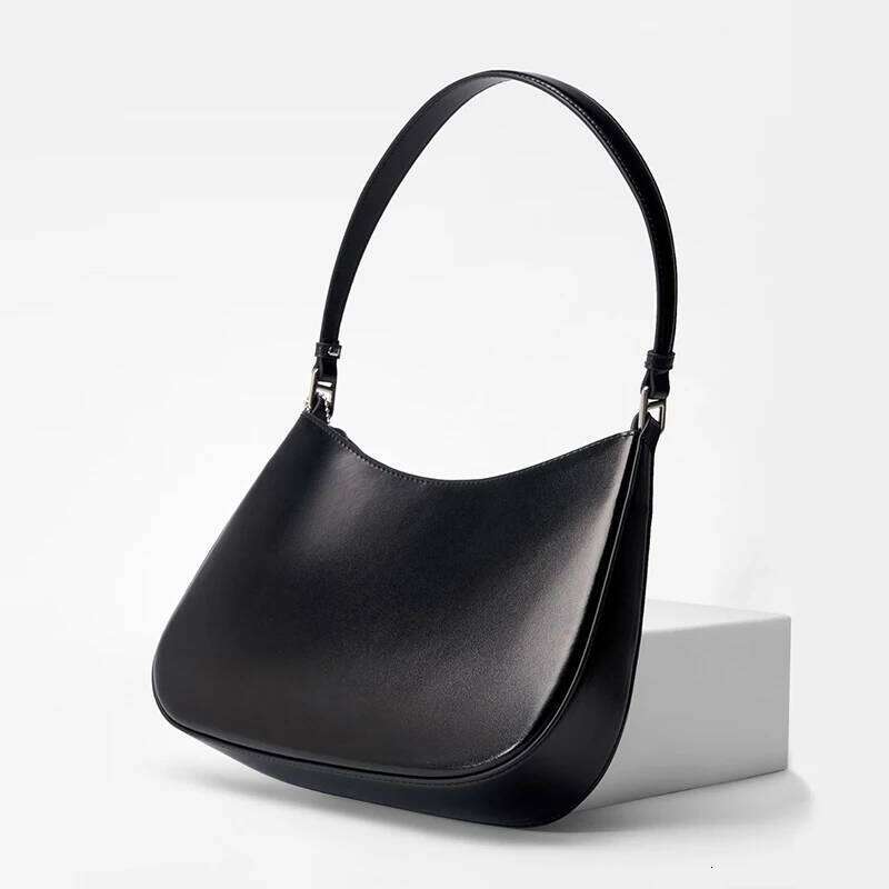 Genuine Leather Women's Handbag 2024 New High-Quality Cowhide Shoulder French Style Designer Bags Fashion Women Bag