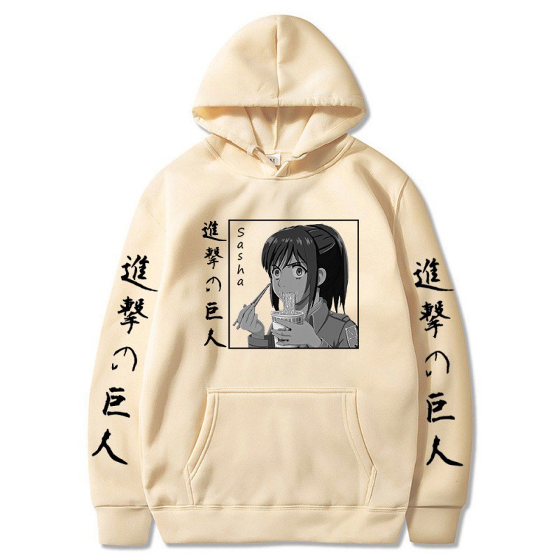 Attack on Titan Series Fleece-Lined Oversized Couple's Hooded Sweatshirts - EE578-L22