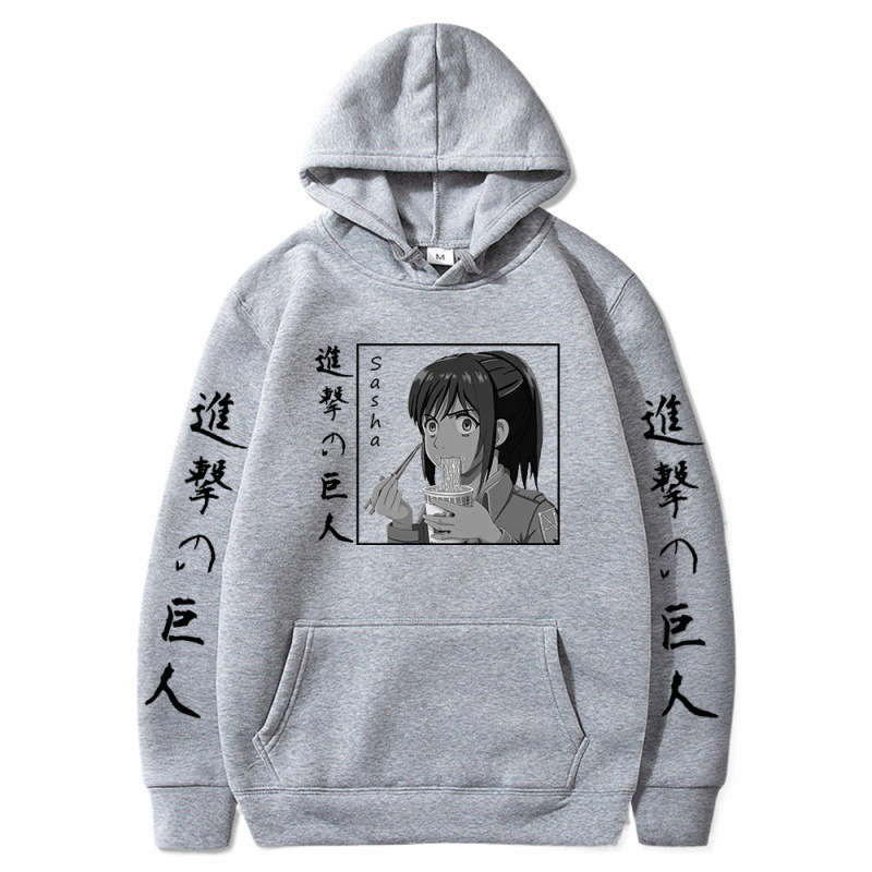 Attack on Titan Series Fleece-Lined Oversized Couple's Hooded Sweatshirts - EE578-L22