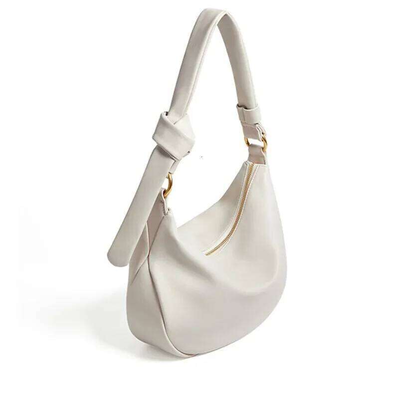 Large Capacity Commuter Tote Bag Crossbady Shoulder Bags 2025 New Soft Leather Bolsa Simple Hobos Bolsas Zipper Bolsos Mujer