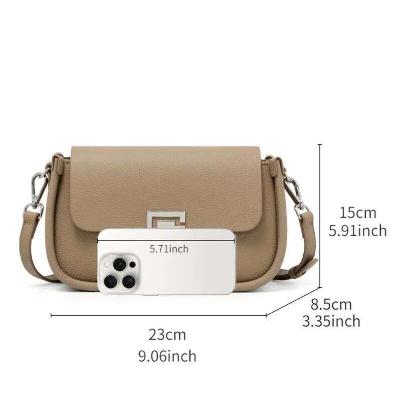Designer Women's 2025 New Genuine Leather Women Shoulder Bag High Quality Cowhide Crossbody Square Bags 3009