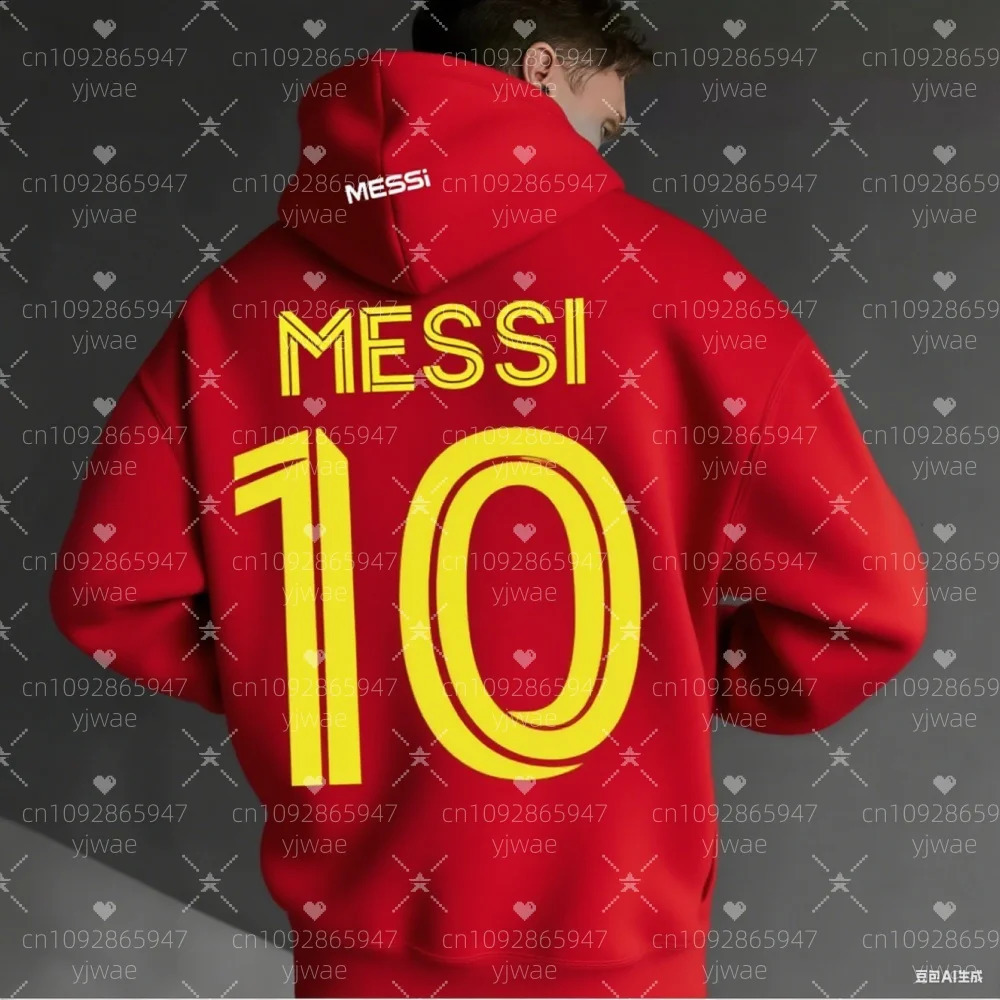 2025 Spring/Autumn Mens Casual NO.10 Hoodies Mens Hooded Tops Sport MESSI Sweatshirt Womens Pullovers Hoodies 250828