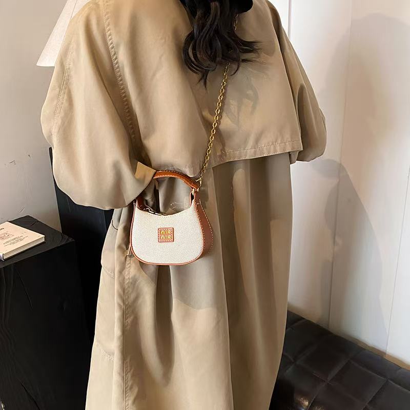 New fashionable high-end armpit bag large capacity women's shoulder crossbody bag trendy crescent bag