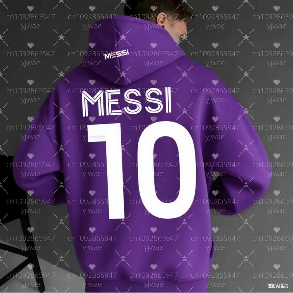 2025 Spring/Autumn Mens Casual NO.10 Hoodies Mens Hooded Tops Sport MESSI Sweatshirt Womens Pullovers Hoodies 250828
