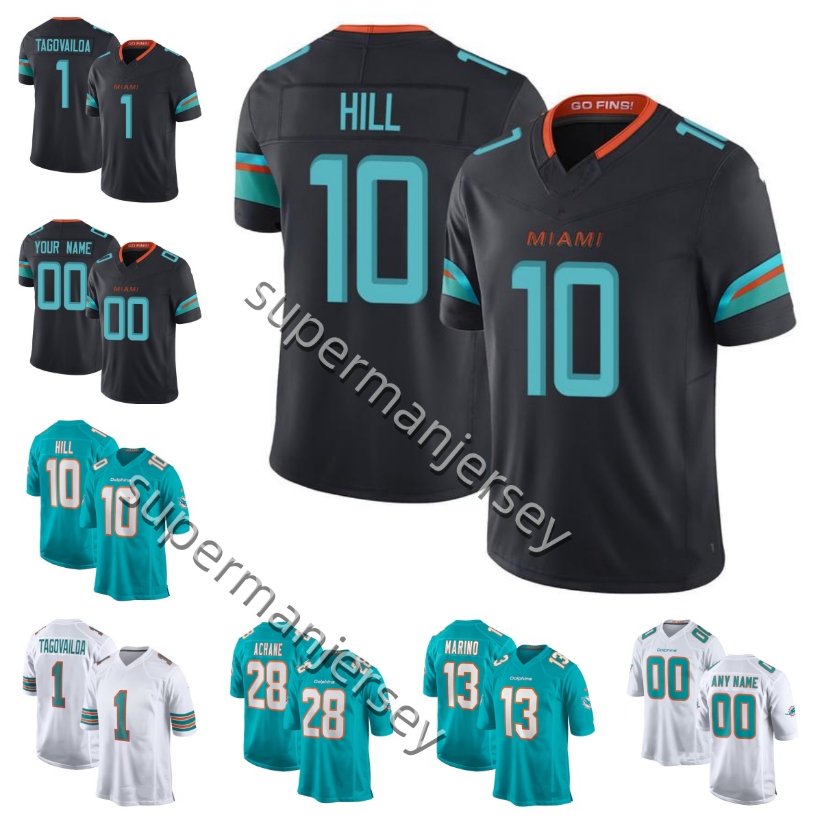 2025 Men Custom Miami Football jersey Tua Tagovailoa 1 Rivalries 25 Tyreek Hill 10 Quinn Ewers 14 Zach Wilson 0 Jaylen Waddle 17