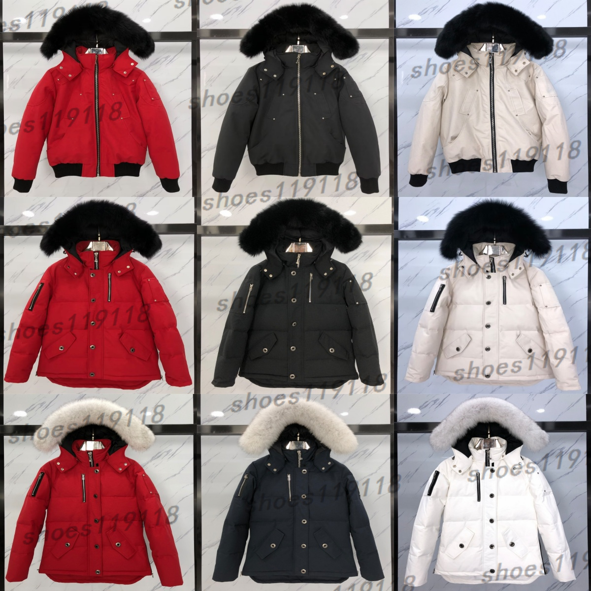 Men women Designer outdoor Winter Down Jacket leisure coats Thick windproof overcoat Waterproof proof puffer real wolf fur Top