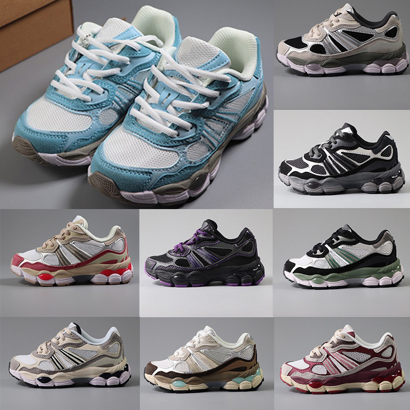 Designer Kids Running Shoes Trainers black white silver blue moonbeam sea salt kids platform designer athletic Childrens 26-37