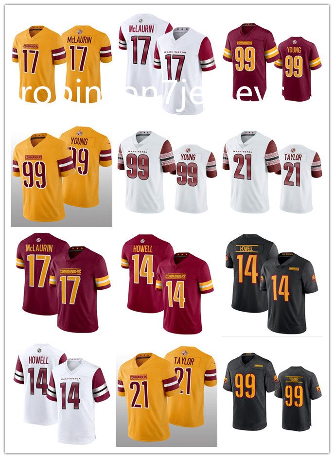Jonathan Allen Olamide Zaccheaus Jayden Daniels Terry McLaurin Marcus Mariota Deebo Samuel Sr Jeremy Chinn Tress Way Marcus Football NFL Commanders Jersey