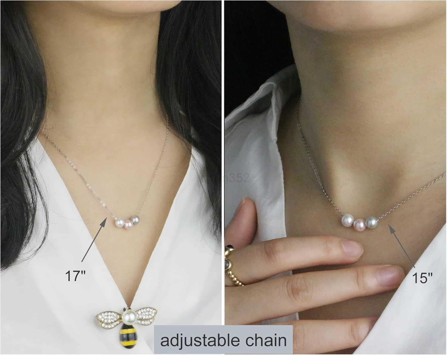 Sereney Three Generations Necklace as Birthday Gifts for Grandma 3 Circles Grandmother Granddaughter Mother Jewelry for Mom 3 Sterling Silver Necklace