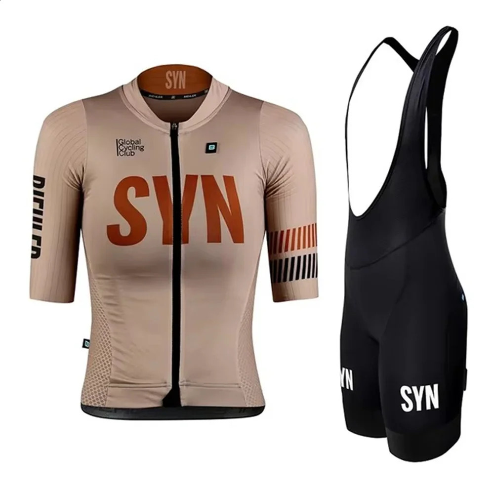 Summer SYN Team Cycling Set Women SYNDICATE Short sleeve Jersey and Bib Shorts Pro Race Bicycle Clothing Suit 250829