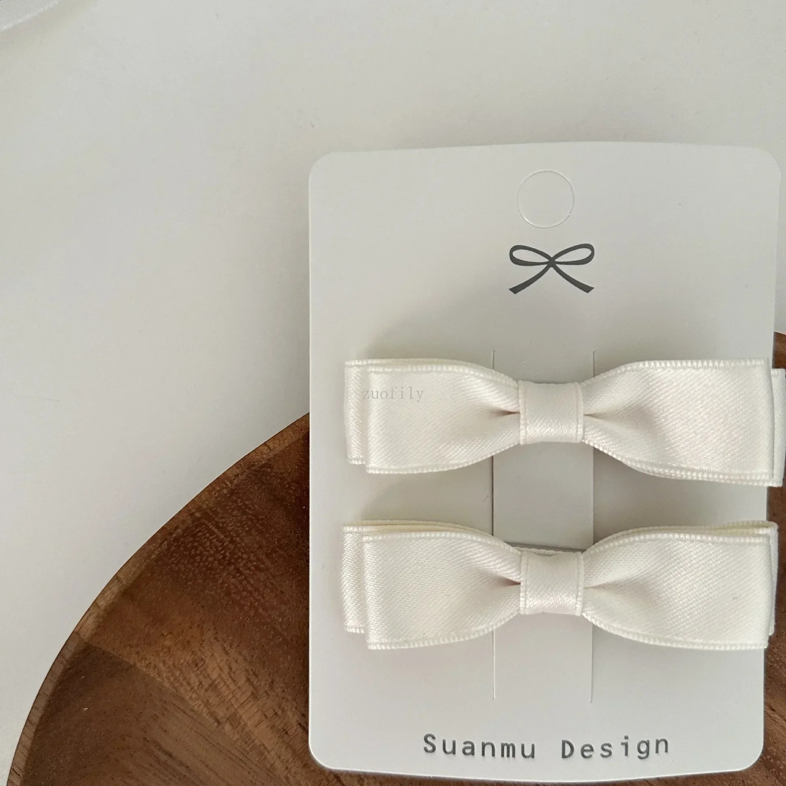 Elegant Simple Ribbon Bow Baby Hair Clips Fashion Versatile Girls Students Hairpin Headwear Solid Black White Kids Accessories 250828