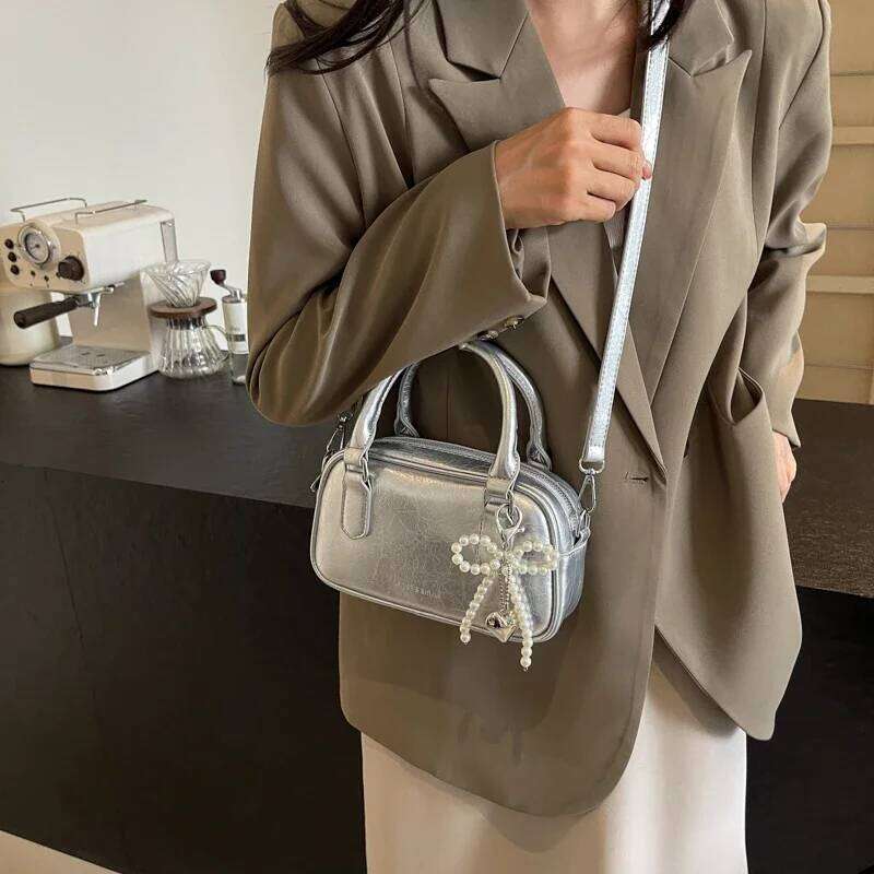 Solid Color Summer Versatile 2024 New Fashionable Design Sense Niche Crossbody For Women's Handheld Small Square Bag